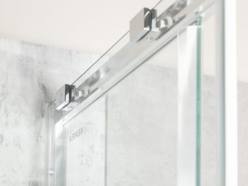 Solid SQ 100 króm szögletes zuhanykabin zuhanytálcával