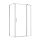 Simple 80x100 cm nyílóajtós aszimmetrikus zuhanykabin zuhanytálca nélkül