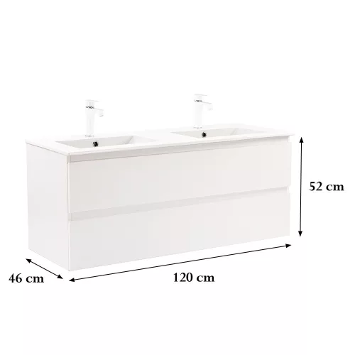 Vario Forte 120 alsó szekrény mosdóval