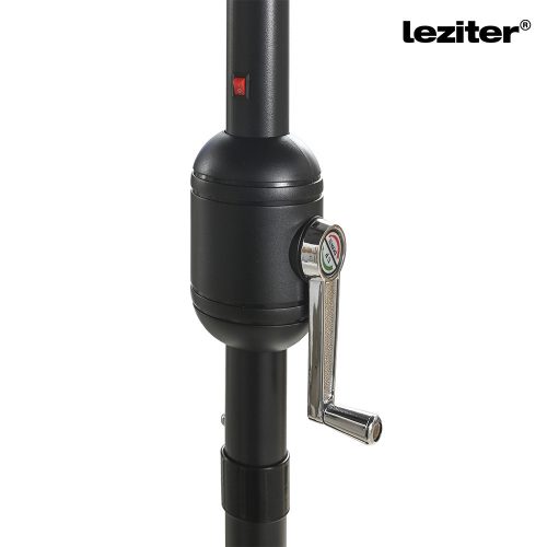 Solari kerti napernyő led lámpával szürke 300 cm