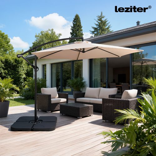 Sunny kerti napernyő bézs 300 cm