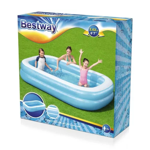 BESTWAY, 54006 Family, felfújható gyermekmedence, 2,69 x 1,75 x 0,51 m