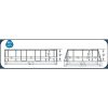 BESTWAY Power Steel csővázas medence szett, 488 x 305 x 107 cm, ovális, papírszűrős, létrával, ChemConnect adagolóval, takaróponyvával (56448)