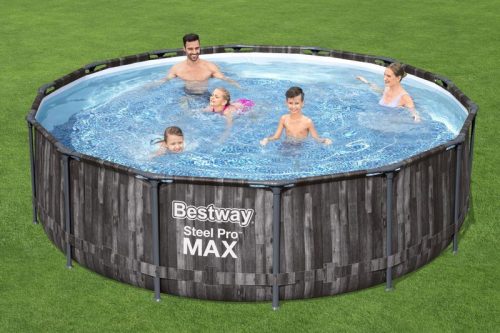 BESTWAY Steel Pro Max fémvázas medence szett, 427 x 107 cm (5614Z)