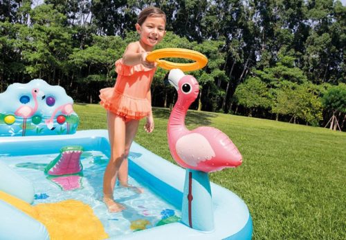 INTEX 57161, Jungle adventure play center felfújható gyermekmedence, 2,44 x 1,98 x 0,71 m