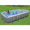 BESTWAY Power Steel csővázas medence szett, 549 × 274 × 122 cm, homokszűrős, létrával, takaróponyvával (56466)