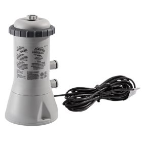   Papírszűrős vízforgató szivattyú, INTEX Krystal Clear C530, 2 m³/óra, 45 W, szürke, IPX7 védettség, szerviz dobozos (11468)