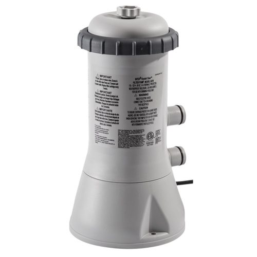 Papírszűrős vízforgató szivattyú, INTEX Krystal Clear C530, 2 m³/óra, 45 W, szürke, IPX7 védettség, szerviz dobozos (11468)