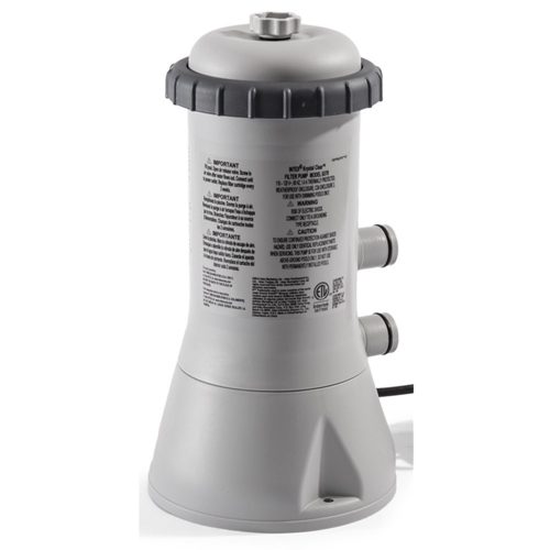 Papírszűrős vízforgató szivattyú, INTEX Krystal Clear C530, 2 m³/óra, 45 W, szürke, IPX7 védettség, szerviz dobozos (11468)