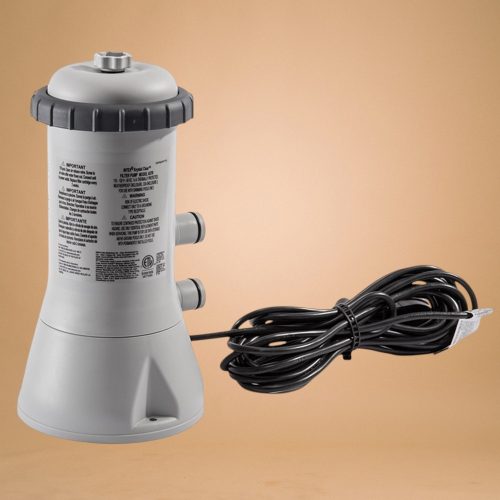 Papírszűrős vízforgató szivattyú, INTEX Krystal Clear C530, 2 m³/óra, 45 W, szürke, IPX7 védettség, szerviz dobozos (11468)