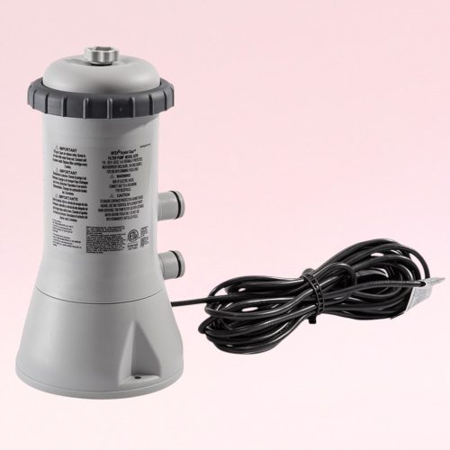 Papírszűrős vízforgató szivattyú, INTEX Krystal Clear C1000, 3,8 m³/óra, 99 W, szürke, szerviz dobozos, IPX7 védettség (11470)