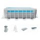 INTEX MetalPrism Set Vision négyszögletű medence 400 x 200 x 120 cm (26770)