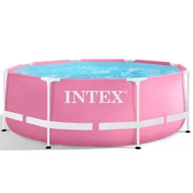 INTEX Metal medence 244 x 76 cm, rózsaszín (28290)