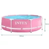 INTEX Metal medence 244 x 76 cm, rózsaszín (28290)