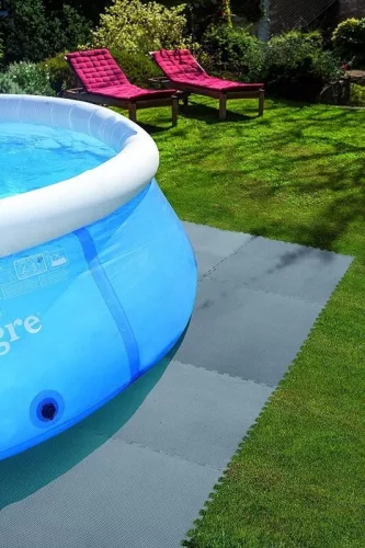 INTEX medence szőnyeg, 5mm, 2 m2/csomag, szürke (29084)