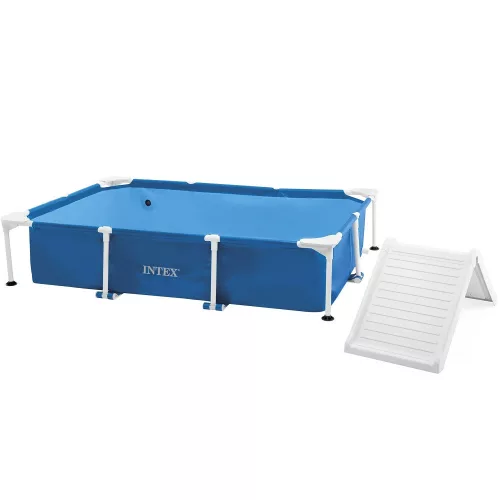 INTEX Rectangular Frame Baby Pool Set pancsoló medence szett, rámpával, 229 x 152 x 45.7 cm (48404)