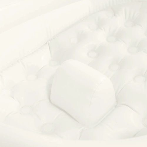 Felfújható babafürdető, Intex, csillagos, 89 x 66 x 25 cm, fehér, puha felfújható kialakítás, csúszásgátló támasztó dudorral, kézi pumpával (48523)