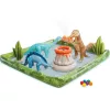 INTEX Jurassic Adventure Play Center felfújható vízicentrum, élménymedence, 201 × 201 × 36 cm (56132)