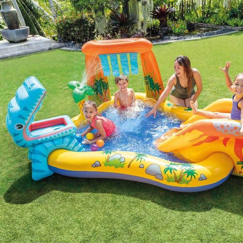 INTEX Dinosaur Play Center élménymedence 249 x 191 x 109cm (57444)