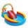 Felfújható vízi játék, Intex, Szivárványgyűrűs játszóközpont, 297 × 193 × 135 cm, többszínű, szivárvány mintás, csúszdával, dobógyűrűkkel, labdákkal, locsolótömlőre csatlakoztatható locsolópisztollyal (57453)