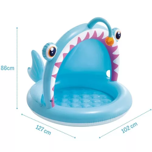 INTEX Angler Fish Baby Pool medence, 127 x 102 x 86cm