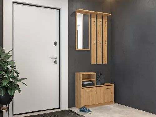 GAR előszobafal, tölgy