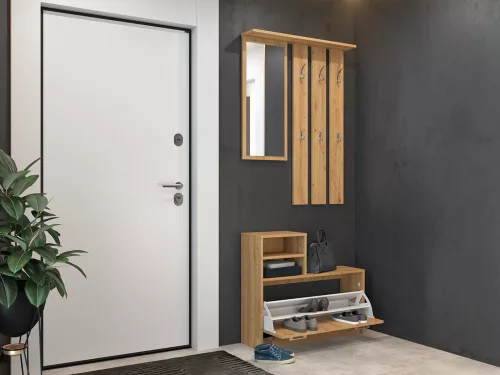 GAR előszobafal, tölgy