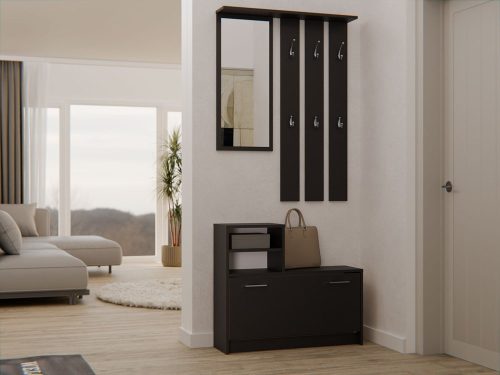 GAR előszobafal, fekete