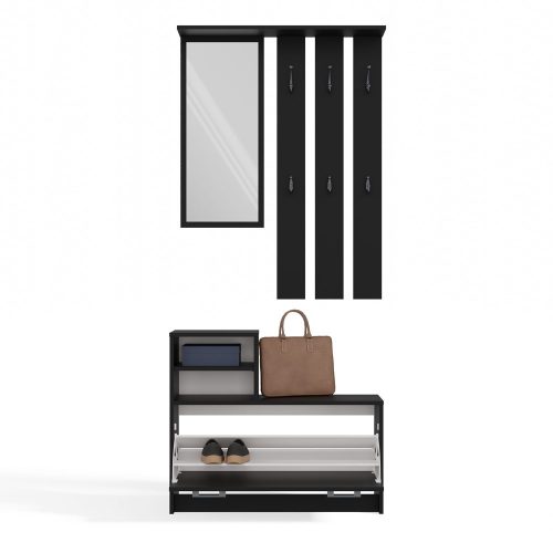 GAR előszobafal, fekete