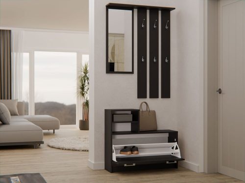 GAR előszobafal, fekete