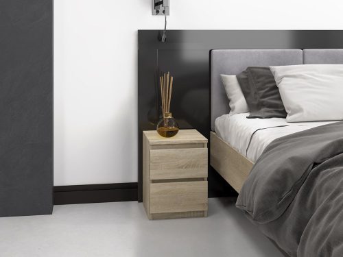 M2 éjjeliszekrény, sonoma