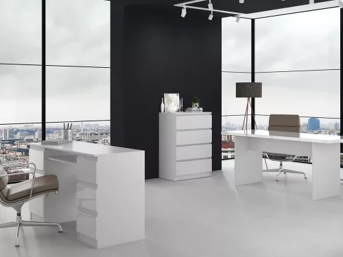 M4 fiókos szekrény, fehér