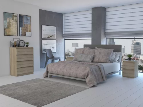 M4 fiókos szekrény, sonoma