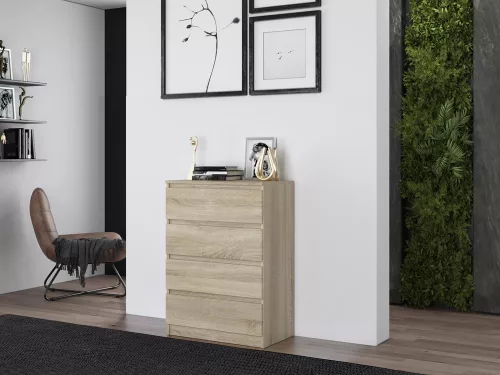 M4 fiókos szekrény, sonoma