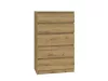 M5 fiókos szekrény, tölgy