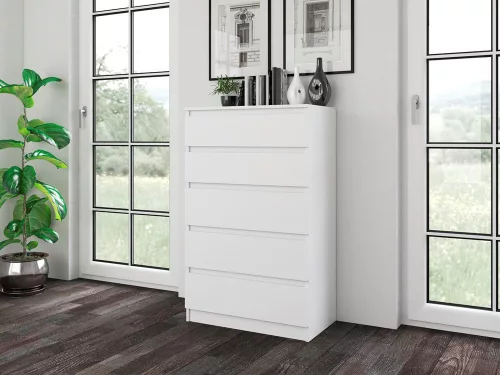 M5 fiókos szekrény, fehér