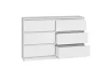 M6 120 2X3 komód, fehér