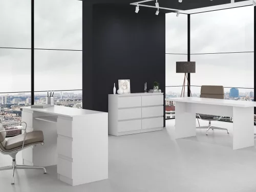 M6 120 2X3 komód, fehér