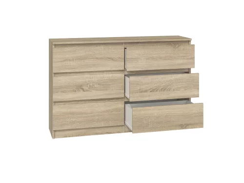 M6 120 2X3 komód, sonoma