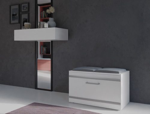 Opal cipősszekrény, fehér