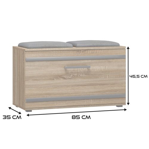 Opal cipősszekrény, sonoma