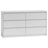 K120 2X3 komód, fehér