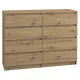 M8 120 komód, tölgy