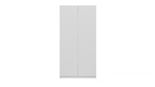 SD-90 gardróbszekrény akasztós és polcos résszel, fehér