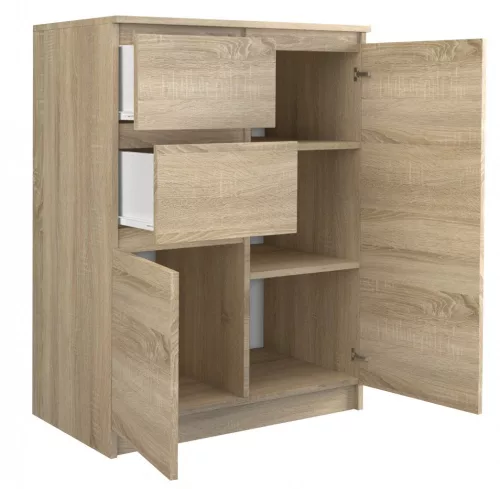 2D2S fiókos szekrény, sonoma