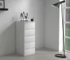W5 fiókos szekrény, matt fehér