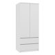 SS-90 gardróbszekrény, fehér