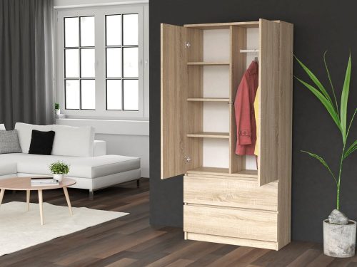 SS-90 gardróbszekrény, sonoma 