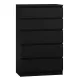 M5 fiókos szekrény, fekete
