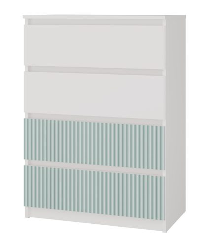MIX M4 ARTEO komód, 70x97x40 cm, fehér-mentazöld